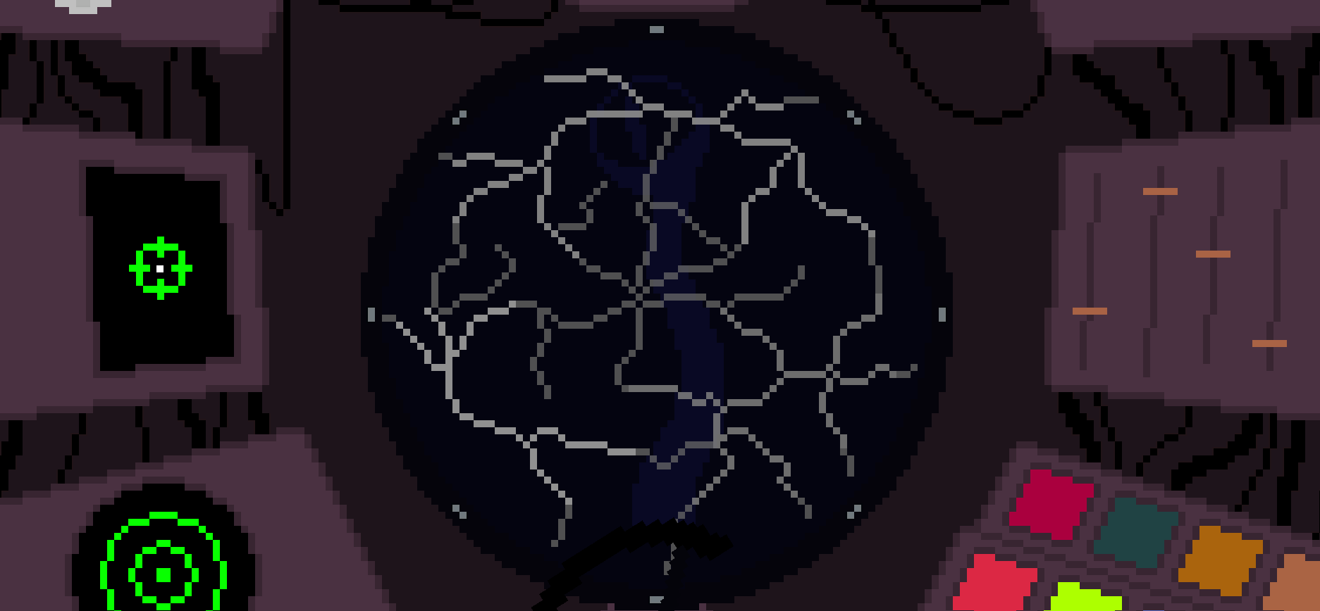 Capture d'écran des fissures du sous-marin.